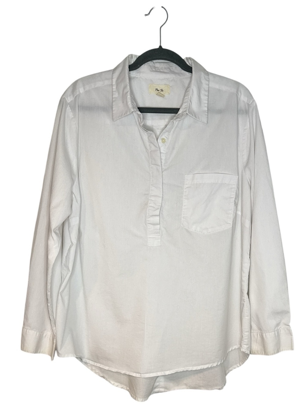 Per Se Button Long Sleeve Shirt